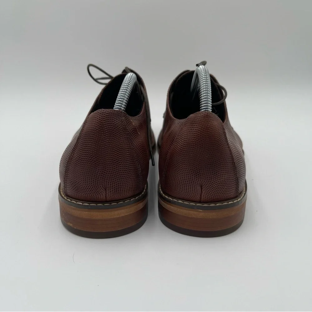 Kenneth Cole New York Men's Dance Lace Up Oxford Brown Size 11.5 Dress Shoes
